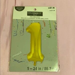 🎈 Number 1 Foil Balloon 🎈